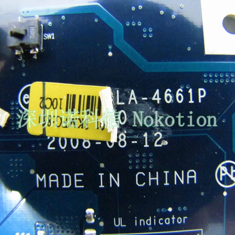 

NOKOTION KAW60 LA-4661P MB.N2702.001 MBN2702001 Main board For acer Aspire 5515 E620 laptop motherboard DDR2
