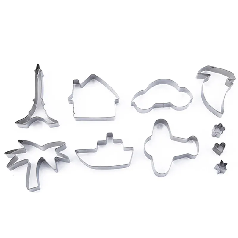 10 шт./лот резцы из нержавеющей стали серия Хэллоуин тыква ведьма шляпа Череп