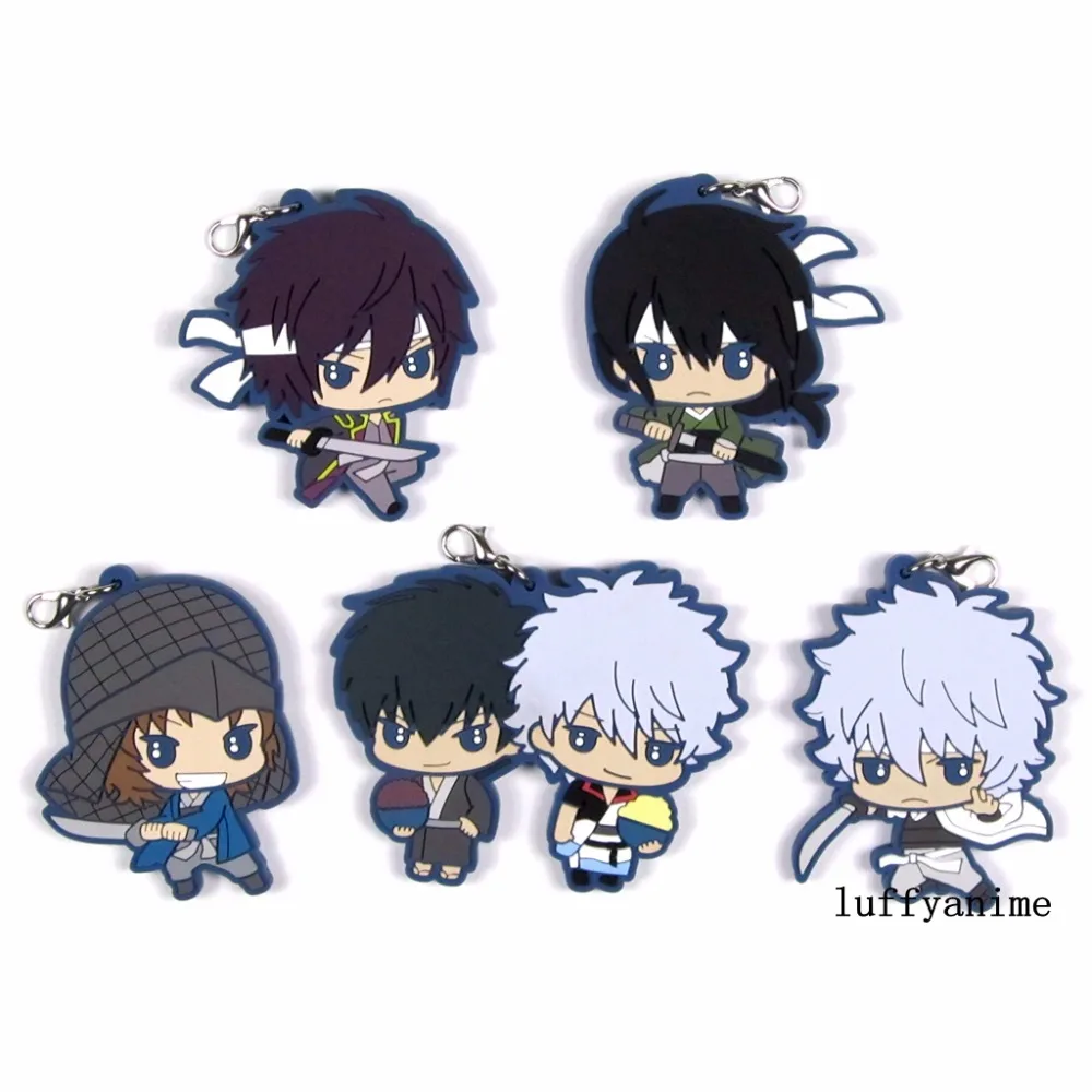 Талисман GINTAMA резиновая подвеска Саката гинтоки Такасуги синсуке кацура Котаро