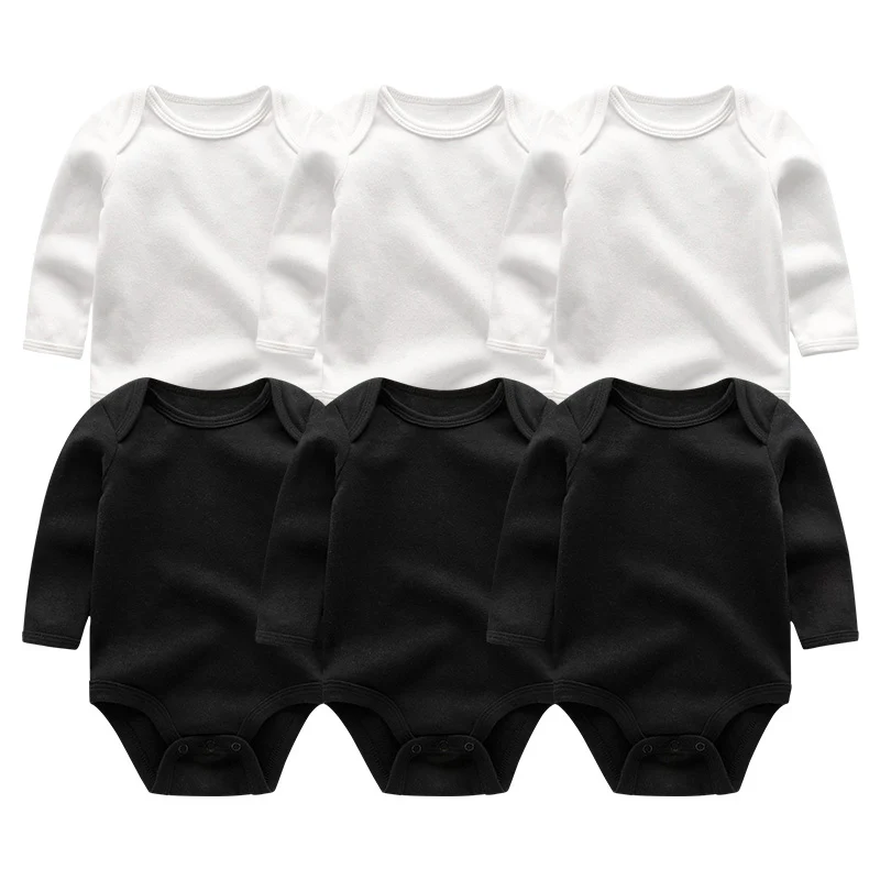 Baby Bodysuits6105 6 шт детская одежда боди с единорогами 0-12 M Roupas de малыш Bebe одежда полосатый комбинированный купальник хлопоковый для новорожденных малышей Одежда для девочек - Цвет: Baby Bodysuits6105