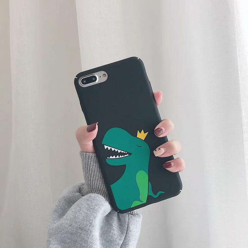 JIBAN милый мультфильм динозавра чехол для телефона apple iphone XS Max XR Капа Матовый