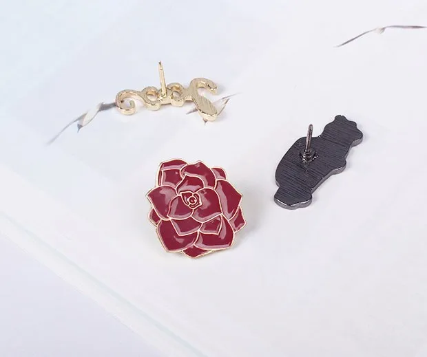 1 шт. классный значок автомобильная Роза металлические значки на рюкзак броши