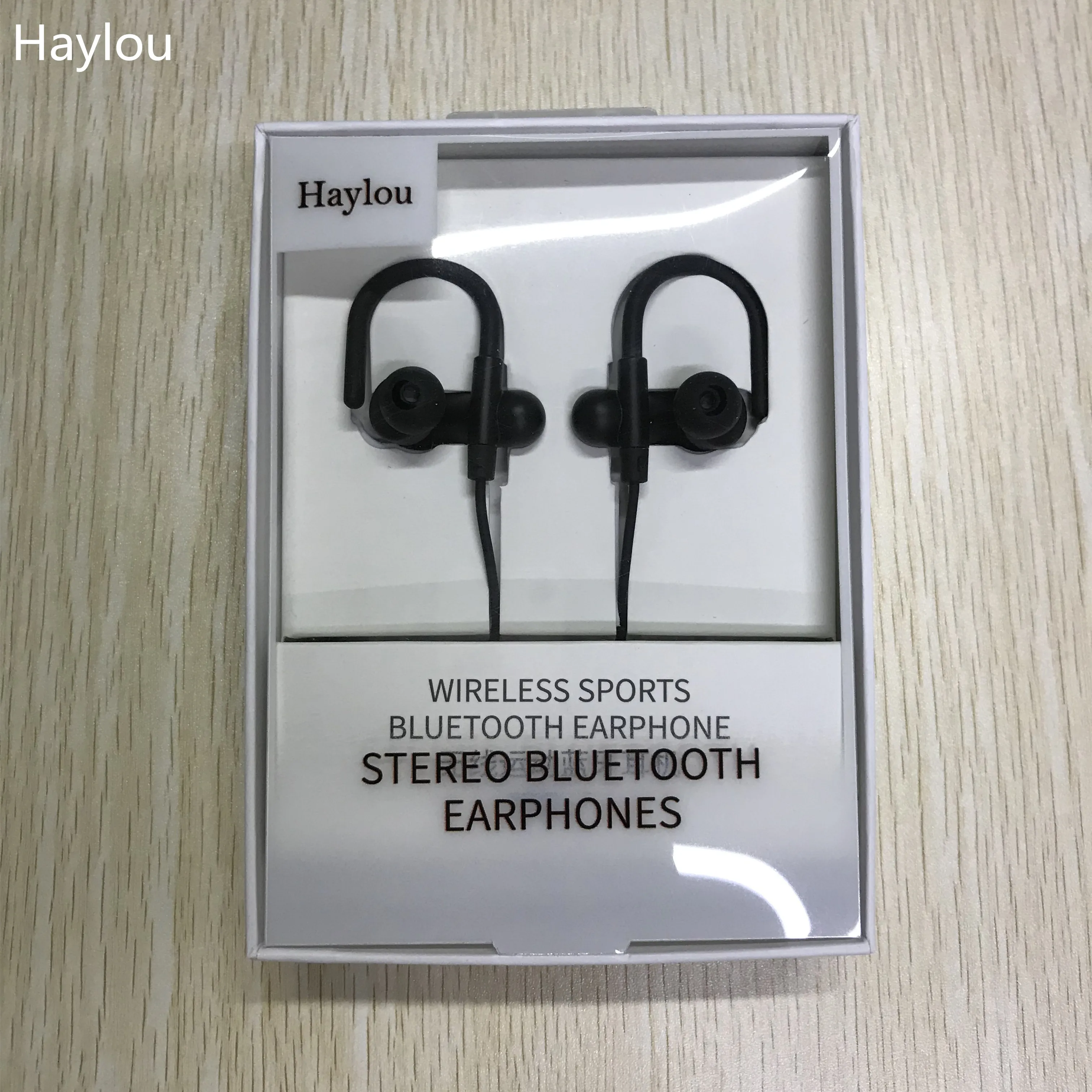 Черные Беспроводные спортивные Bluetooth наушники стерео | Электроника
