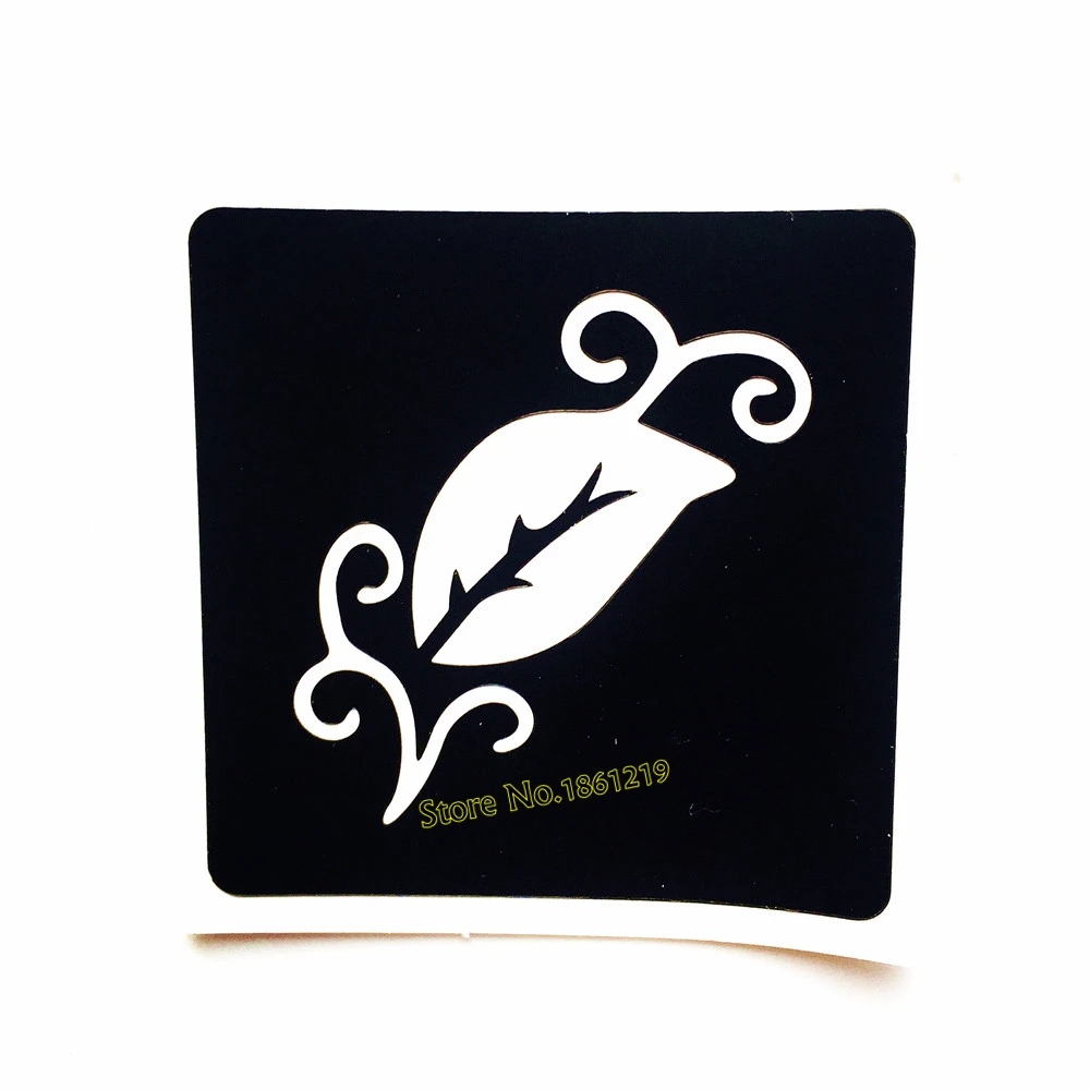 1 шт. индийская хна Менди трафареты татуировки лист кружева поддельные полые