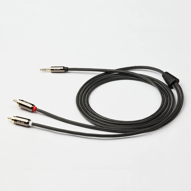 3 5 мм разъем на 2RCA кабель для компьютера телефона аудио AUX домашнего кинотеатра