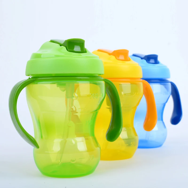 260 мл детские чашки дети бутылки для воды в соломе двойной изоляцией учатся