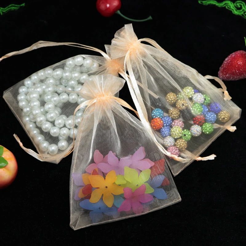 Wholesale 500pcs/lot Drawable Seashell Organza Bags 17x23cm Wedding Favor Gift Cosmetics Jewelry Packaging Bag Pouches | Украшения и