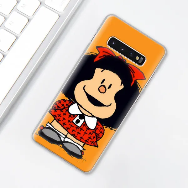 012 Mafalda чехол для телефона для samsung Galaxy S10e S10 плюс S7 S8 S9 Plus, Note 8, 9, 10, плюс S10 5G M20 M30 жесткий чехол Coque - Цвет: 012