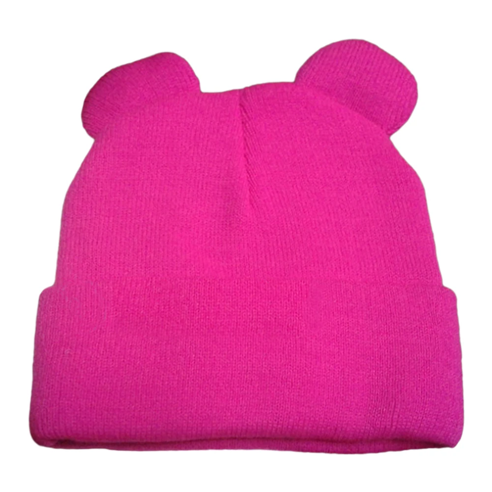 6 Colors Autumn Winter Cute Cat Ears Hat Women Girl Knitted Fur Warm Caps Beanies Hats Skullies Ladies Casual Bonnet | Аксессуары для