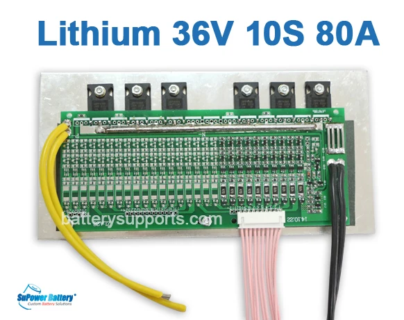 SuPower 10S 36 в 37 42 80 А литий-ионная литиевая батарея LiPo система управления BMS