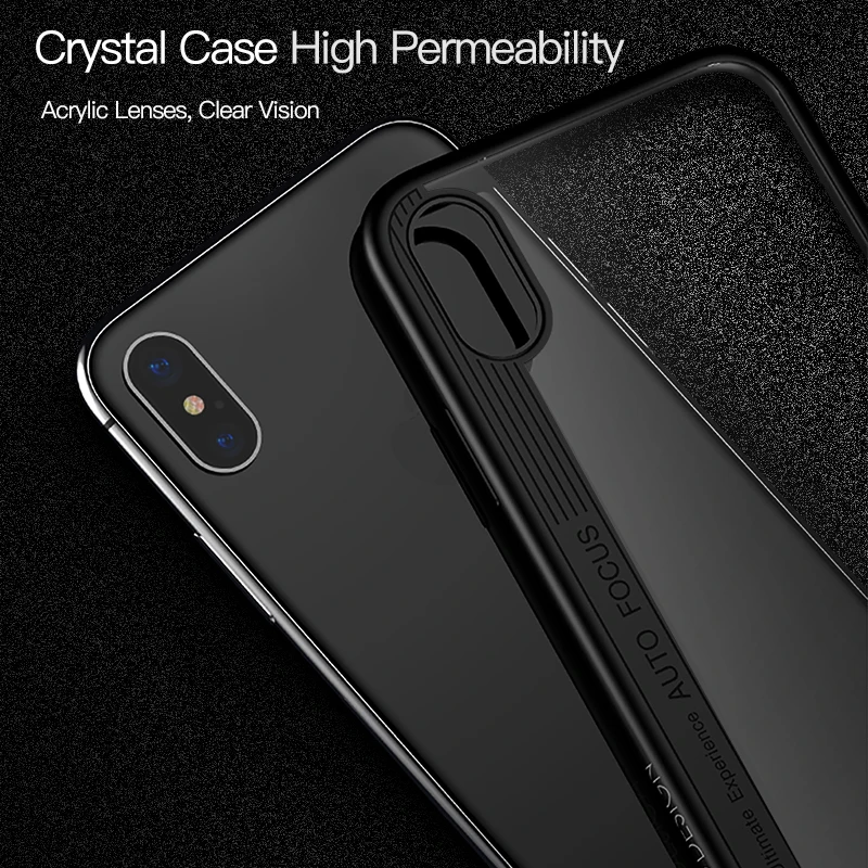 TOTU Transparent Phone Case For iPhone X 10 Coque Ultra Thin Slim Crystal Clear Full Protective Back Cover Capinha |