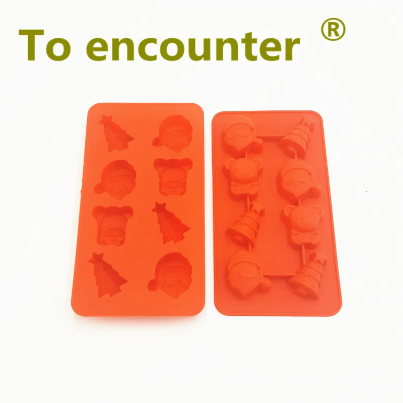 To encounter 21 7*11 7*2 3 см мультяшный Санта Клаус силиконовое искусственное дерево