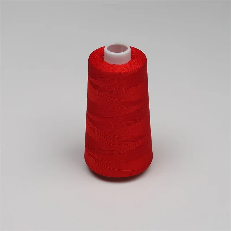 Orange Red 1136 Мерсеризованная и подпаленная 40 S/3 2500M хлопчатобумажная стеганая нить 40WT Универсальная швейная нить из египетского длинного волокна хлопчатобумажной пряжи - Цвет: Orange Red 1136