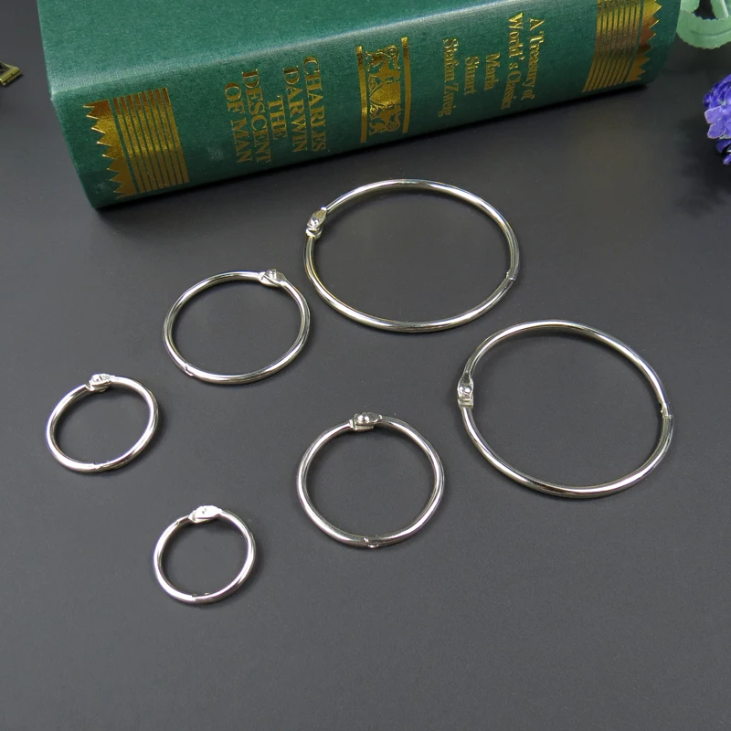 10 шт. металлические кольца брелоки для скрапбукинга|rings for binders|book binder ringsmetal book rings |