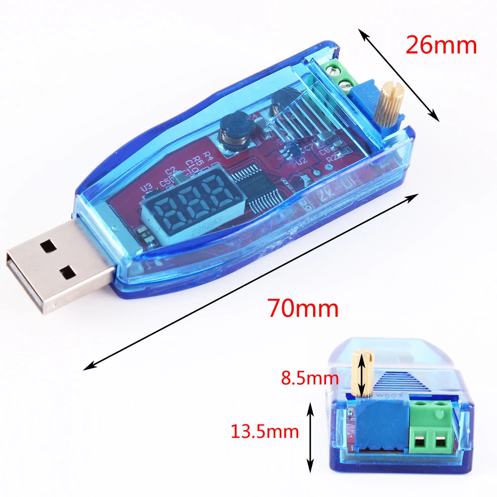 Регулируемый понижающий USB-модуль питания преобразователь быстрое зарядное