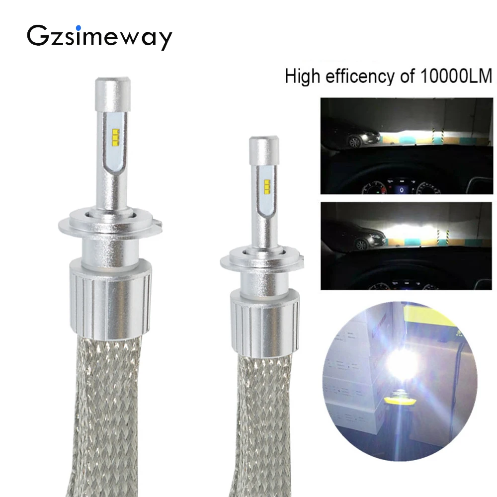 Gzsimeway автомобильный H4 светодиодный налобный фонарь белый 6000 К H7 H11 H8 H1 H3 881 Hb3 HB4 HIR2