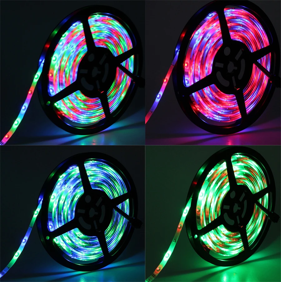 Водонепроницаемая светодиодная лента IP65 5 м LE Strip Light RGB 3528 300 светодиодов + пульт
