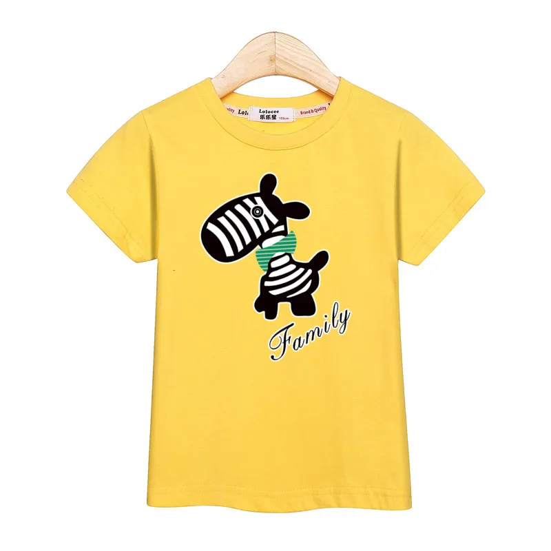 Baby boys Christmas deer cartoon clothes kids tshirt summer cotton girl dress short sleeve family party tees parent-child shirt