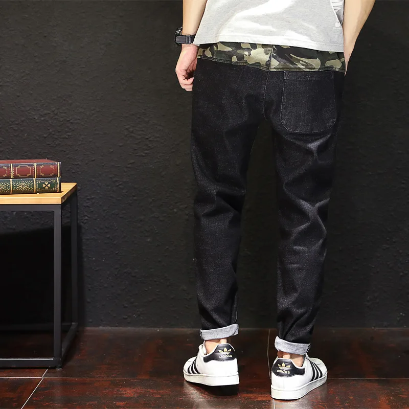 2018 новые мужские брендовые джинсы модные повседневные Slim fit шаровары узкие