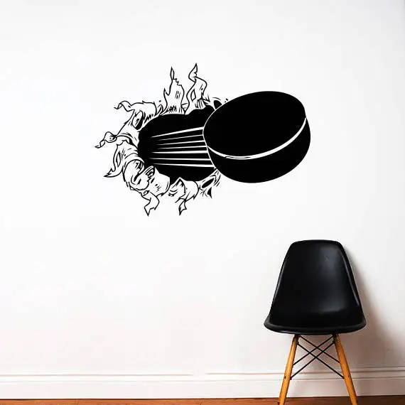 Hockey Removable Wall Stickers for Living Room Home Art Decor Murals Vinyl Waterproof Decals Boys Bedroom Decoration K287 | Дом и сад