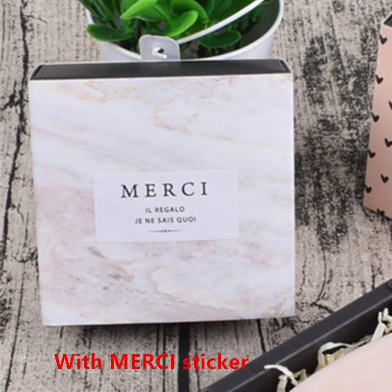 Classic marble 10 шт. подарочные коробки для конфет цветок бумажная коробка сумки Свадебные боитовые драже де мариаж шоколадное печенье конфеты для обертывания коробок с наклейкой - Цвет: Classic marble