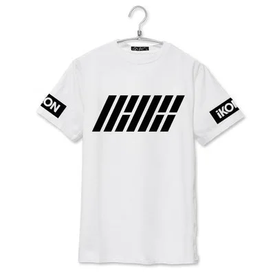 K-POP ikon дебютный альбом с надписью WELCOME BACK футболки короткими рукавами Kim Hanbin BOBBY