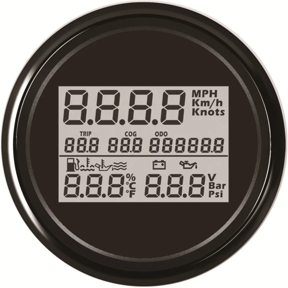 1 шт. 3 в Многофункциональный 85 мм Цифровой GPS Спидометр 9-32 вольтметр уровень