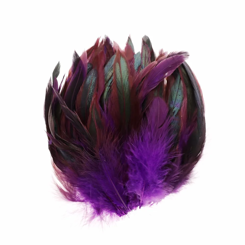 100 Pcs/Pack Natural Beautiful Cock Rooster Tail Feathers for DIY Clothes Decor 15-20 CM #254941 | Дом и сад