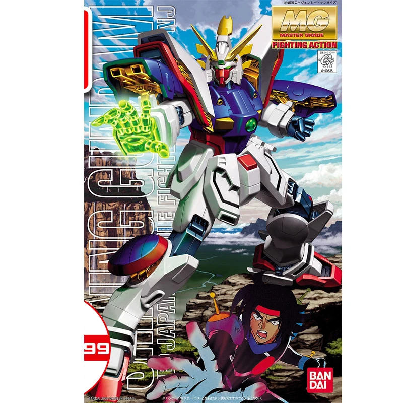 BANDAI модель Мобильный истребитель G Gundam MG 1/100 Сияющий King of Heart эффект экшн-фигурка