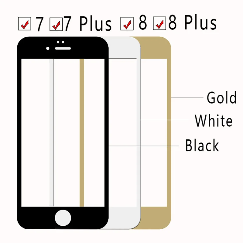 Защитное стекло для iphone 8 plus 7 i phone ip 7plus защита экрана защитная пленка закаленное