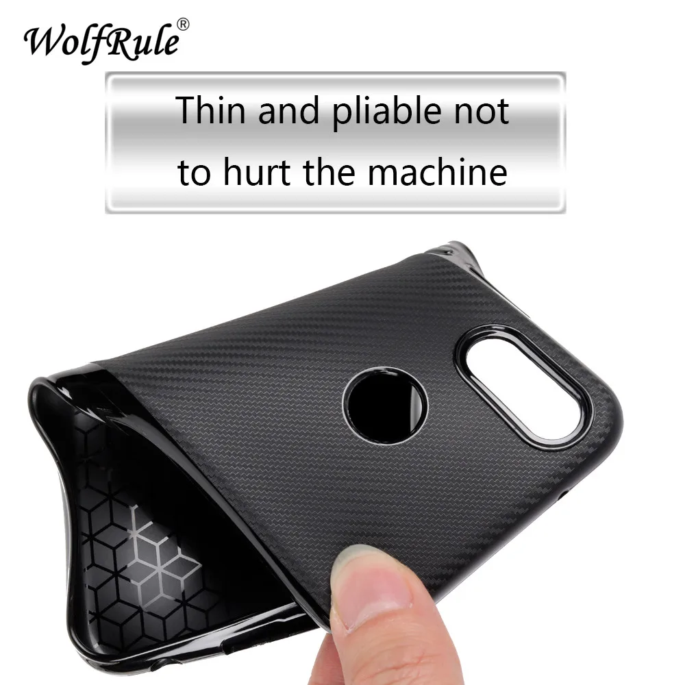 Wolfrole Huawei P20 Lite чехол Nova 3e роскошный с полной защитой из углеродного волокна Мягкий