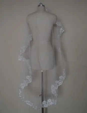 Длина 150 см! Новая мода! Бесплатная доставка Горячая распродажа! Свадебная фата