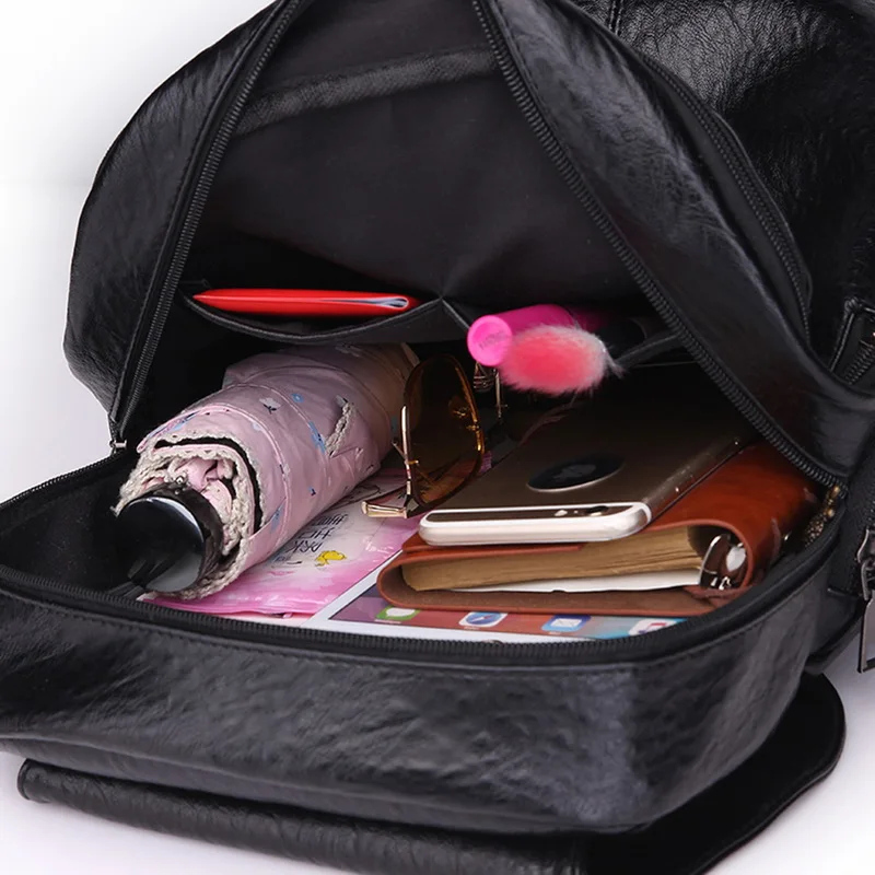 Рюкзак из искусственной кожи кошелек Mochila Mujer рюкзак легкая школьная сумка на