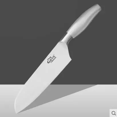 Santoku Knife Полный набор кухонных ножей из нержавеющей стали, бытовой многофункциональный нож для нарезки мясные овощные ножи для фруктов, инструмент для нарезки - Цвет: Santoku Knife