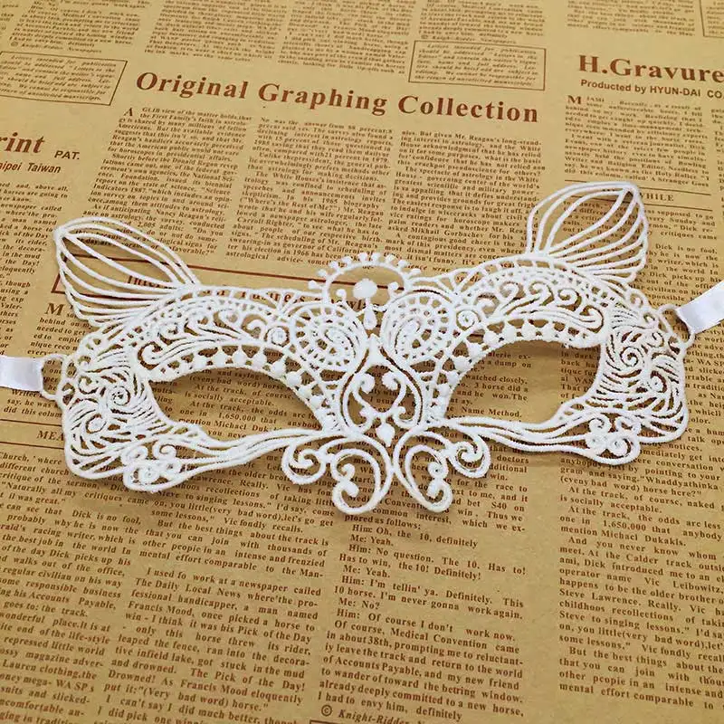 white Mask Белая маска для лица Рождественская Маска для карнавала маскарада пасхальные маски - Цвет: white Mask