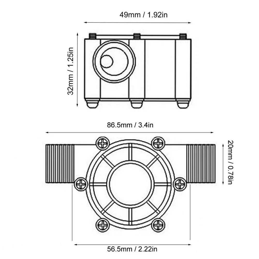 Турбогенератор для воды 12 В постоянного тока с микро-гидрозарядкой Прочный