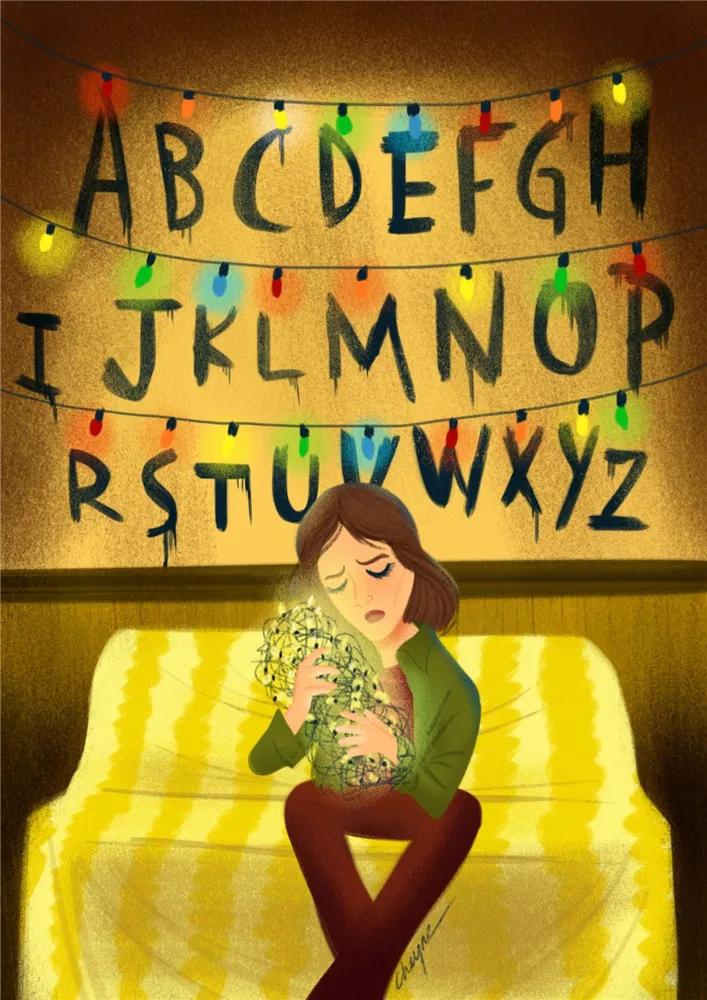 Постер на тему сериала очень странные дела 2 сезона|Наклейки стену| |