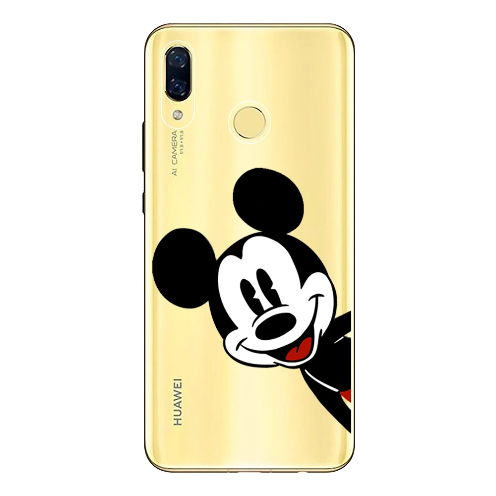 Soft TPU Funda For Huawei Nova 3 3i 3e Case Cover Silicone Coque Mickey Minnie Capa Protective Phone Shell |
