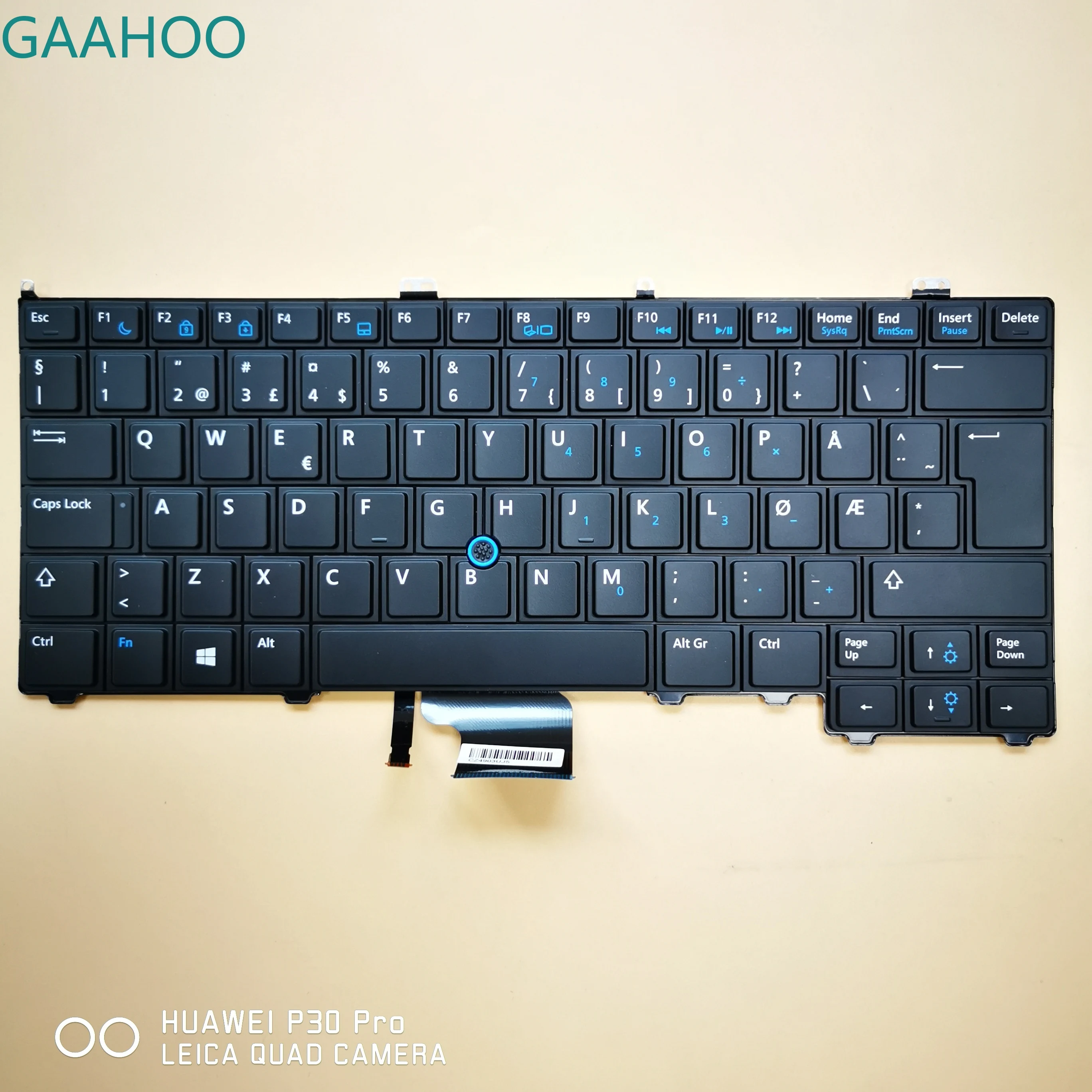 Новая Оригинальная клавиатура для ноутбука DELL latitude E7240 E7440 черная без подсветки