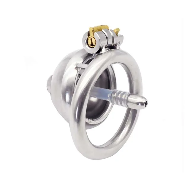 Нержавеющая сталь Мужской целомудрия клетка супер маленький устройство шипами