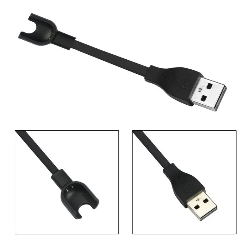 15 см TPE USB Кабель-адаптер для быстрой зарядки браслета Xiaomi Miband2 Быстрая зарядка