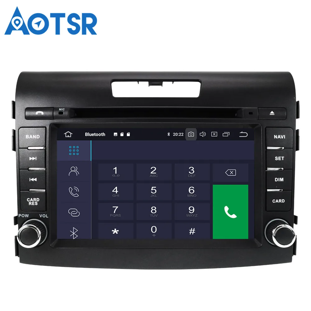 Автомобильный dvd-плеер 2 din 7 дюймов android 9 0 8 ядер для honda crv CR-V 2012-2016 автомобильная