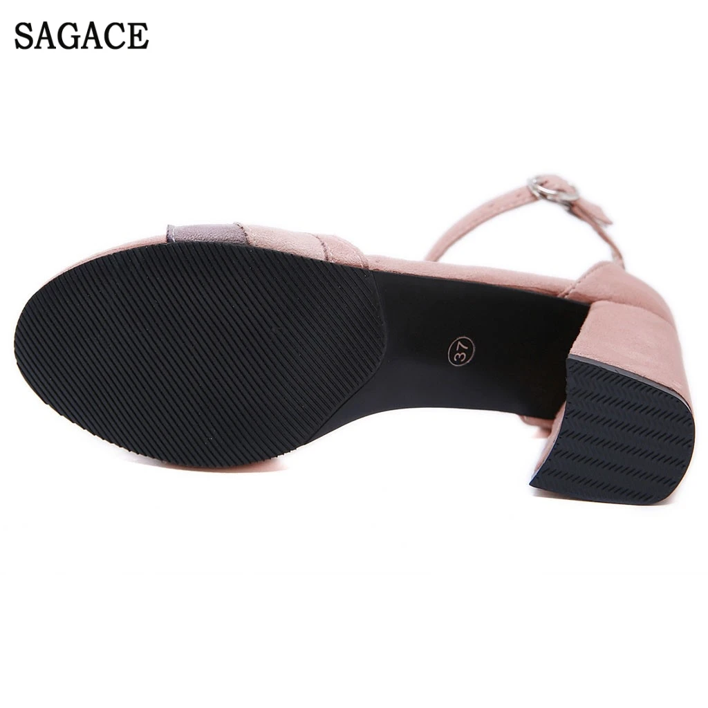 SAGACE/Женские Летние Босоножки с открытым носком Повседневная обувь на толстом