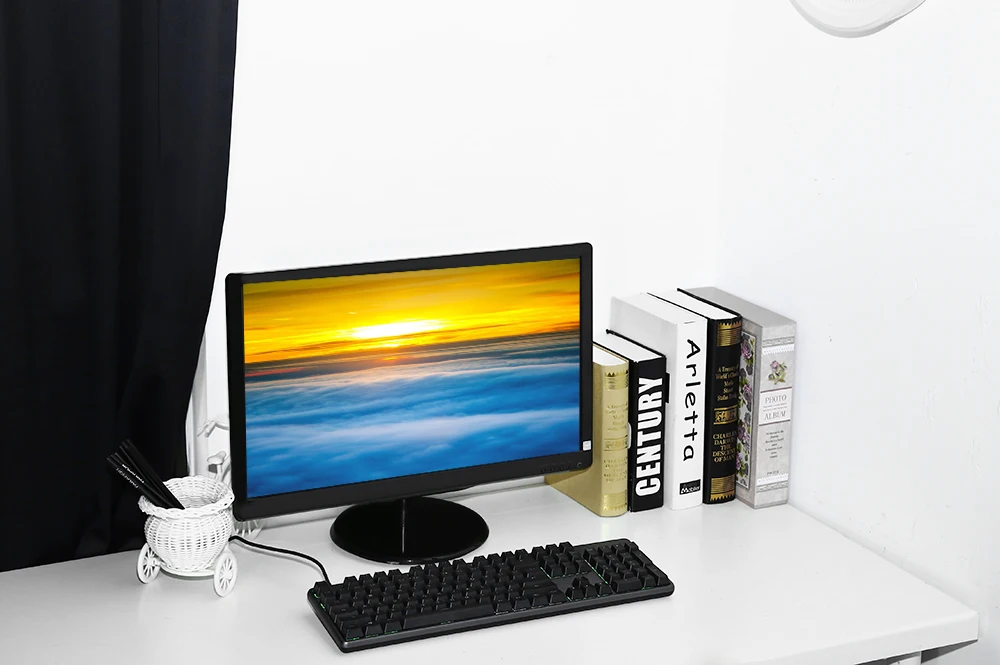 Оригинальная Механическая игровая клавиатура Xiaomi, 1,8 м, USB 2,0, проводная, с RGB Flashback, 104 клавиш, черная, английская