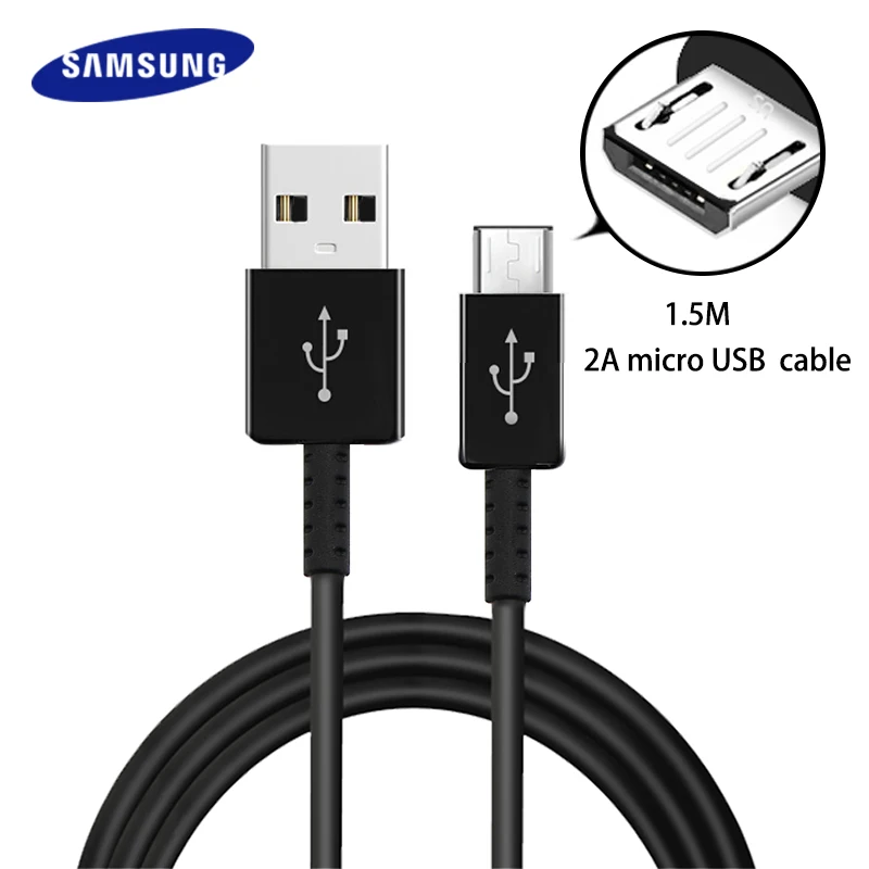 Оригинальный кабель Samsung для быстрой зарядки 1 5 м 2 А Micro USB разъем преобразователь
