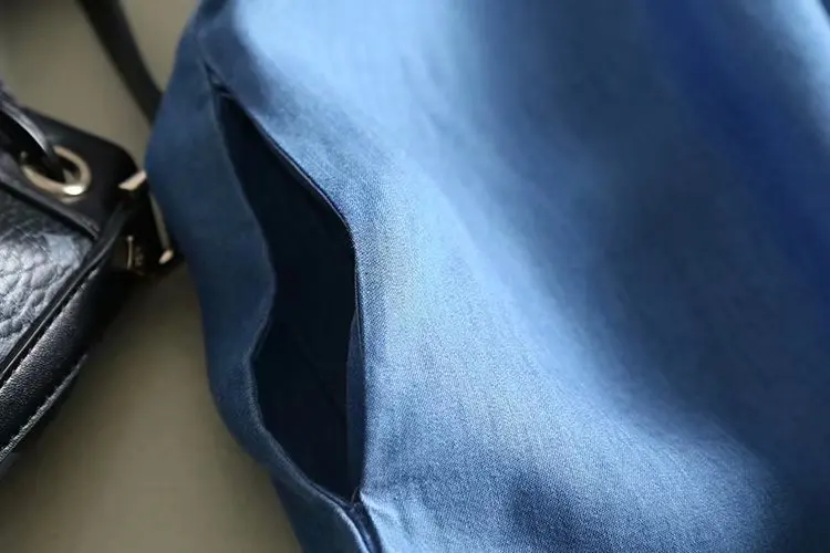 Летнее свободное Хлопковое платье для женщин с круглым вырезом и цветочной вышивкой, Синее джинсовое платье Cheongsam для работы и офиса, джинсовое платье размера плюс