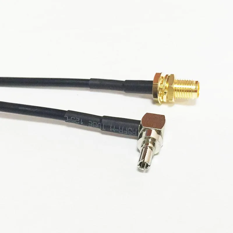 Новинка адаптер для розетки гнездовой разъем под прямым углом CRC9 кабель RG174 20 см 8