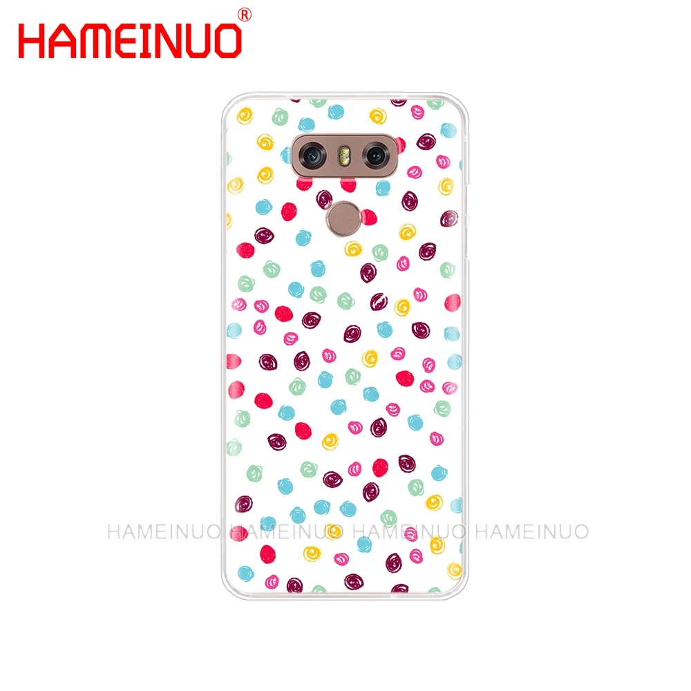 HAMEINUO горошек чехол для телефона для LG G7 Q6 G6 мини G5 K10 K4 K8 X POWER 2 V20 V30 - Цвет: 41754
