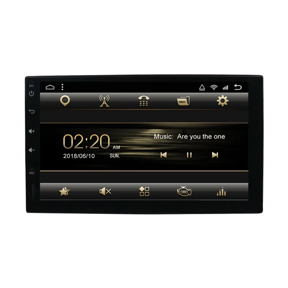 Android 10 0 2 DIN 7 &quotАвторадио GPS навигация Bluetooth автомобильный стерео плеер