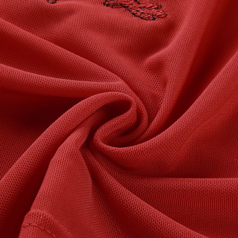 Женская готическая водолазка с вышивкой в виде красного дьявола милая футболка